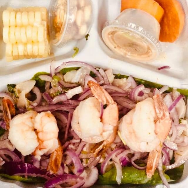 Ceviche de Pescado or Mixto.